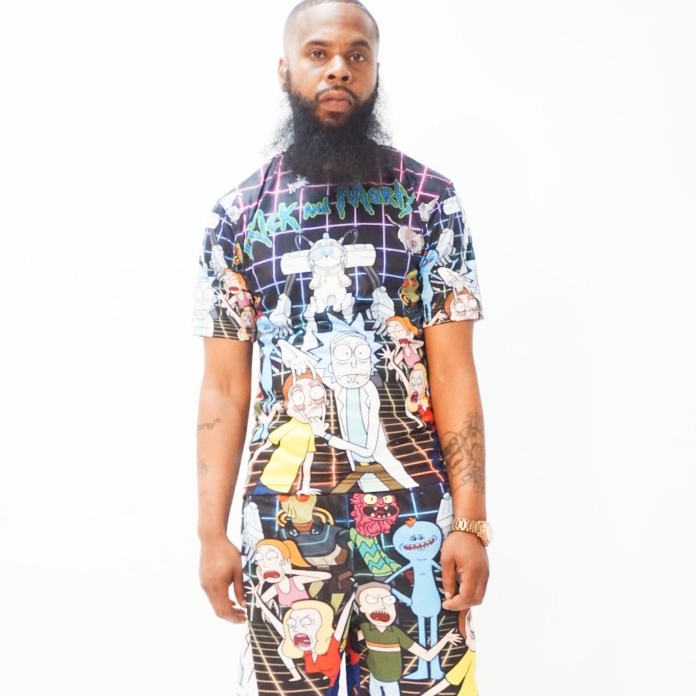 Men's Rick and Morty Shorts Set